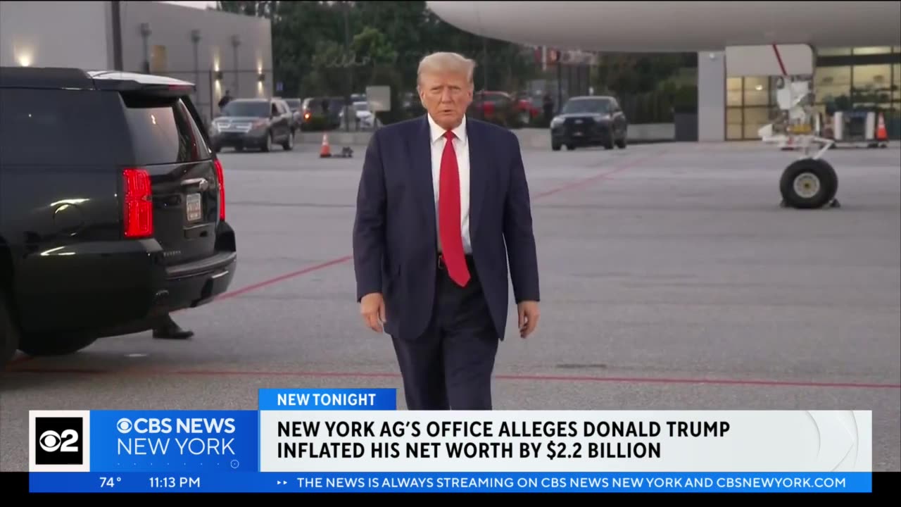 New York AG's office alleges Trump inflated his net worth by $2.2 billion