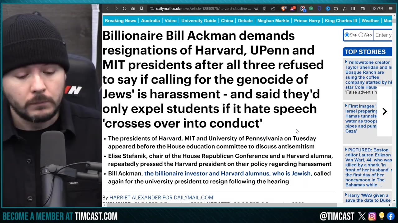 Universities defend Woke calls for genocide of Jews, Leftist HYPOCRITES Exposed -Tim Pool [CLIP]