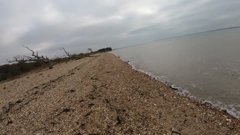 Coastal hike. Speedlapse