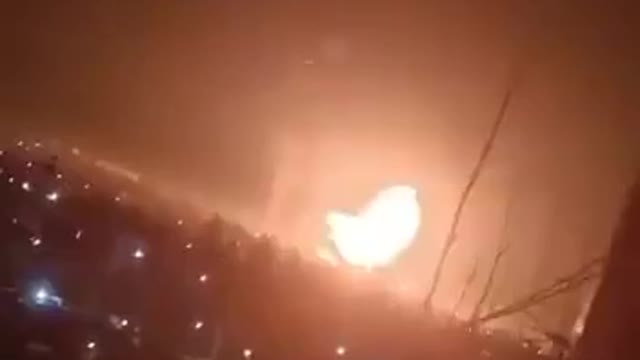 Explosion at ammunition depot of Moscow