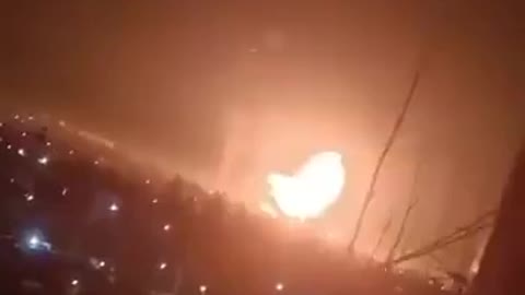 Explosion at ammunition depot of Moscow