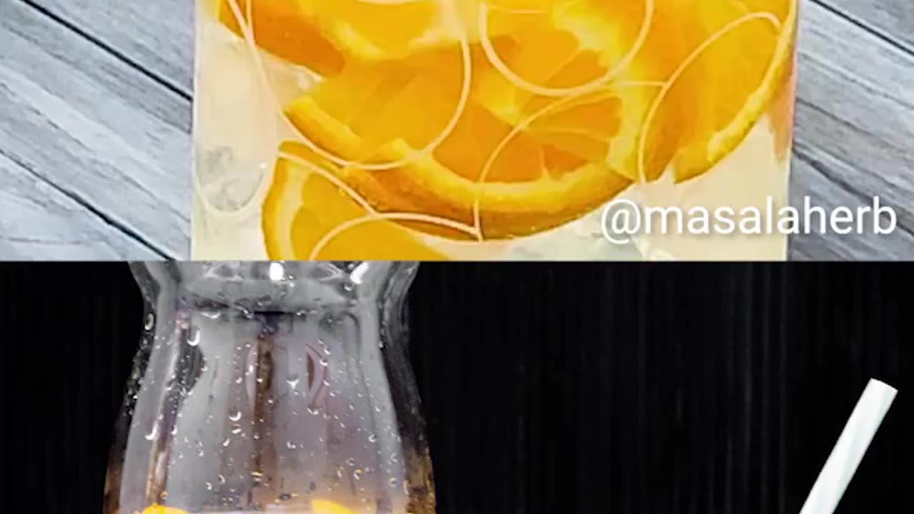 Orange infused water