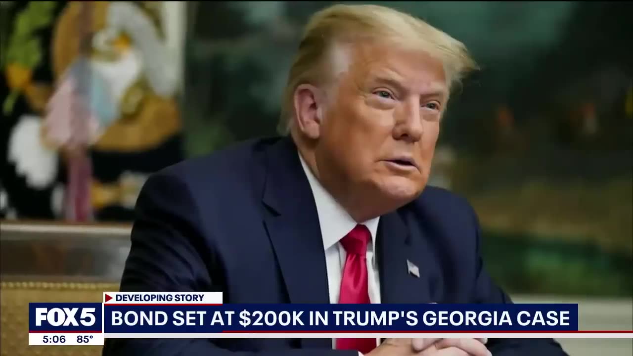 Donald Trump's bond is set at $200,000 in Georgia case