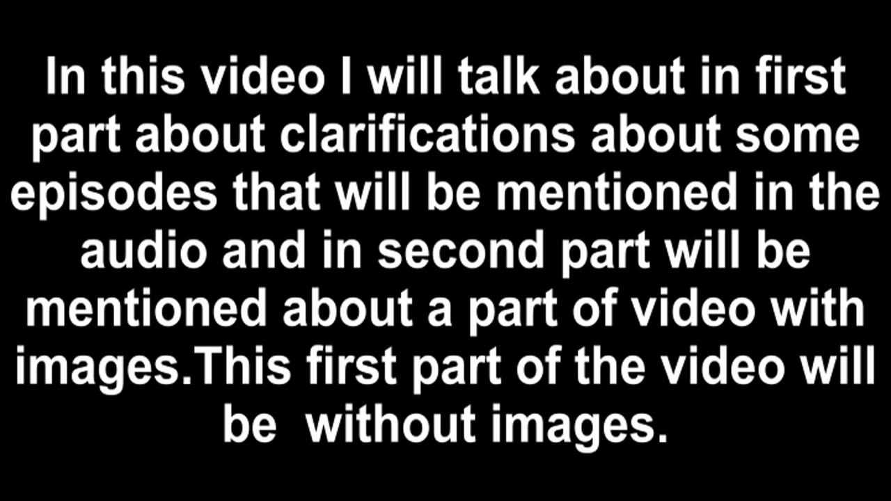 29.4.Some clarification about some episodes and Advent