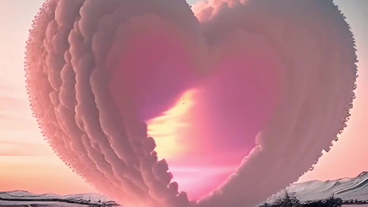 "Heart-shaped cloud! Watching it with my favorite person. #SoothingScenery #Clouds #Confession"