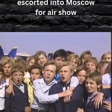 1992 US Blue Angels Escorted into Moscow for Air Show