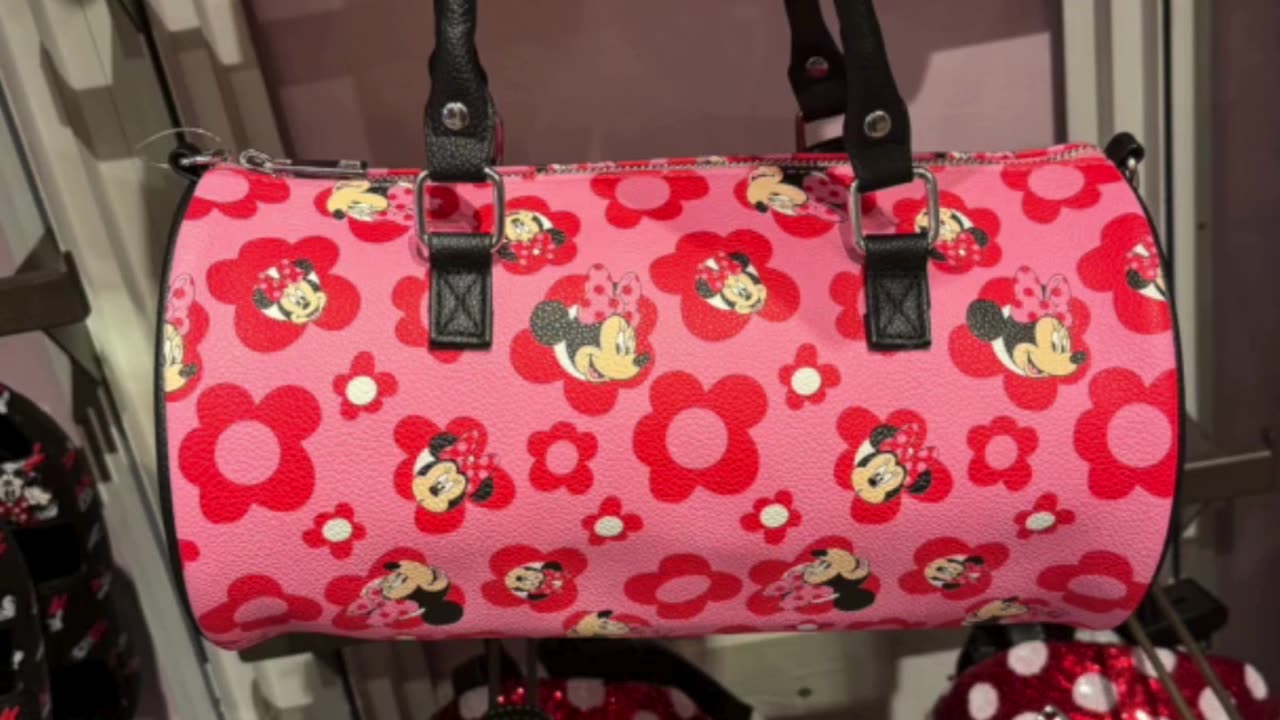 Disney Parks Minnie Mouse Pink Cylinder Shape Purse #shorts