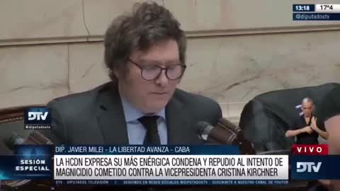 Javier Milei soltando verdades como puños