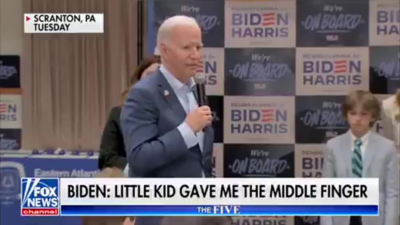 Biden Says Little Kid Gave Him a Middle Finger: ‘It Happens All the Time’