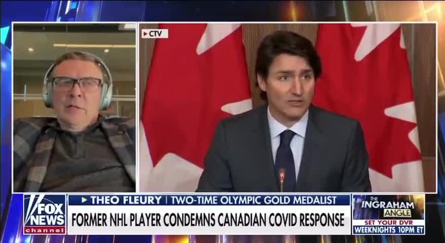 🇨🇦 🇨🇦 🇨🇦 Kanada - Former NHL player Theo Fleury on Fox News. (please read description)