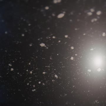 Shining star in space