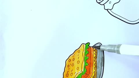 Food Coloring Page for Teens and Adults