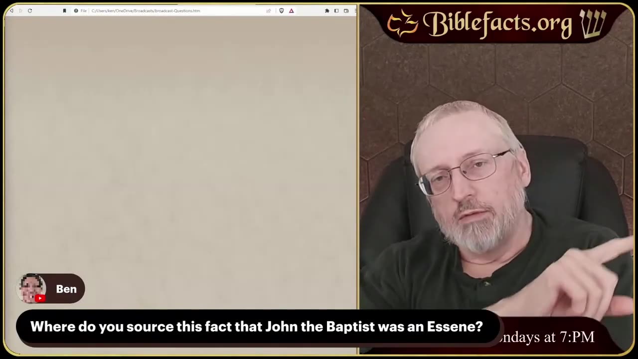 Q&A What source says that John the Baptist was an Essene