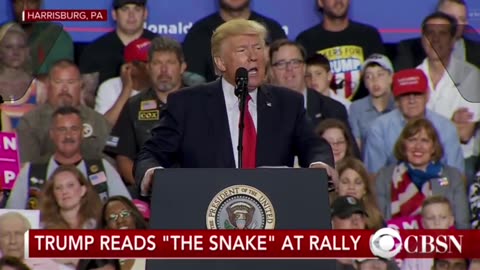 President Donald Trump "The Story about the snake"