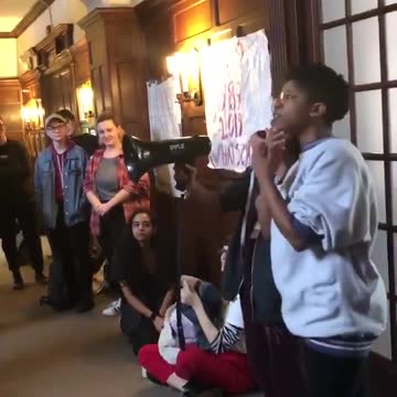 Sarah Lawrence College students protesting