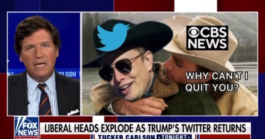 Tucker Highlights The Liberal Heads Exploding Over Elon Allowing Trump Back On Twitter