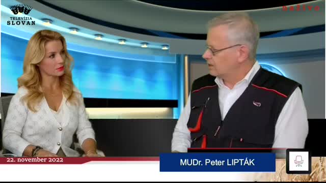MUDr. Peter LIPTÁK hosťom v TV Slovan - 22.11.2022