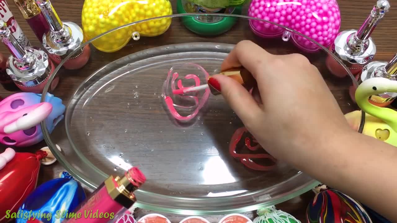 Mixing Random Things into Clear Slime #2 ! SlimeSmoothie Satisfying Slime Videos