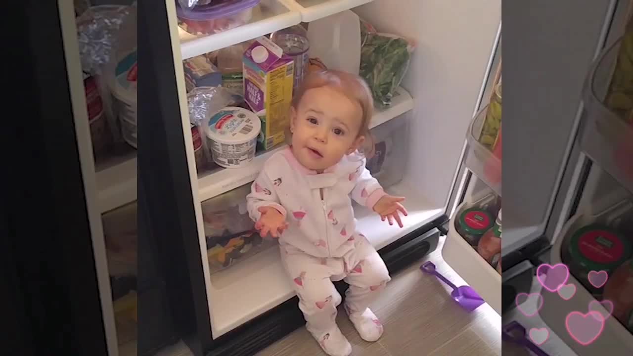 What Happens When Baby Open The Fridge | Funny baby video