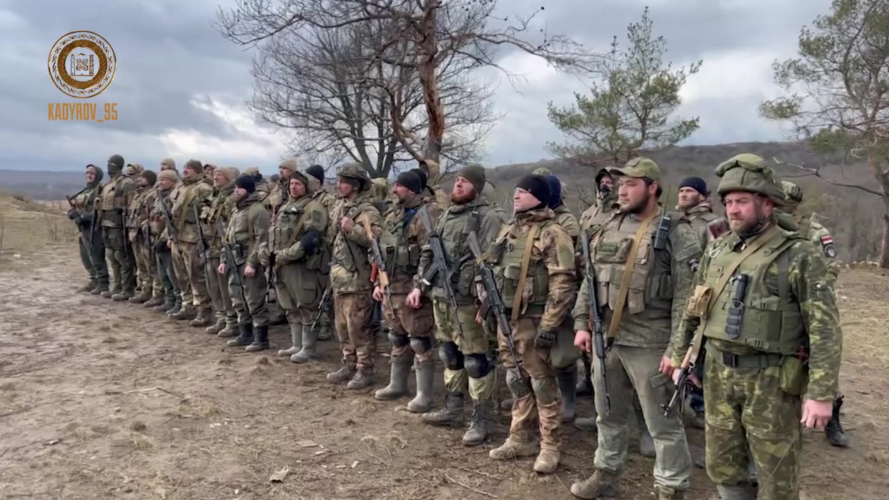 Award ceremony of Kadyrov Chechen fighters