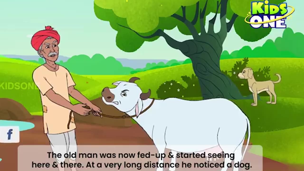 English Stories | Cow and Old Man Story | Bedtime Moral Stories | English Fairy Tales