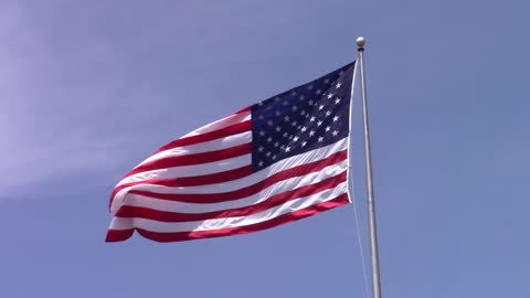 American Flag Waving