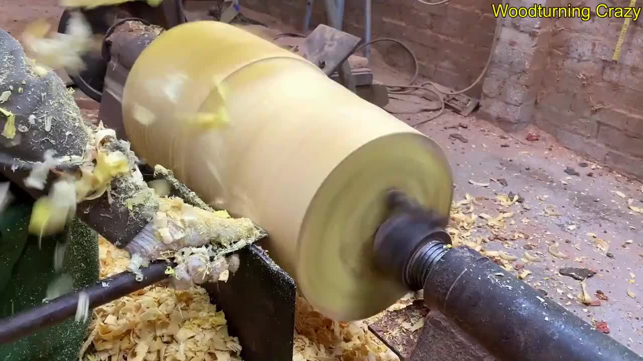 Amazing Woodturning Crazy - Great Hand Crafting Skills On Wood Lathe