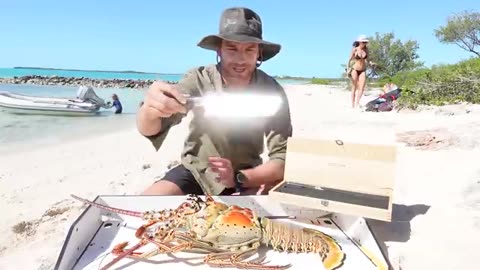 GIANT LOBSTER CATCH & COOK (Ft. Sailing LaVagabonde)