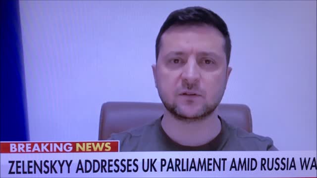 Zelensky Gets Standing Ovation Following Speech in Front of UK Parliament