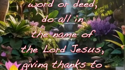 Colossians 3:15-17