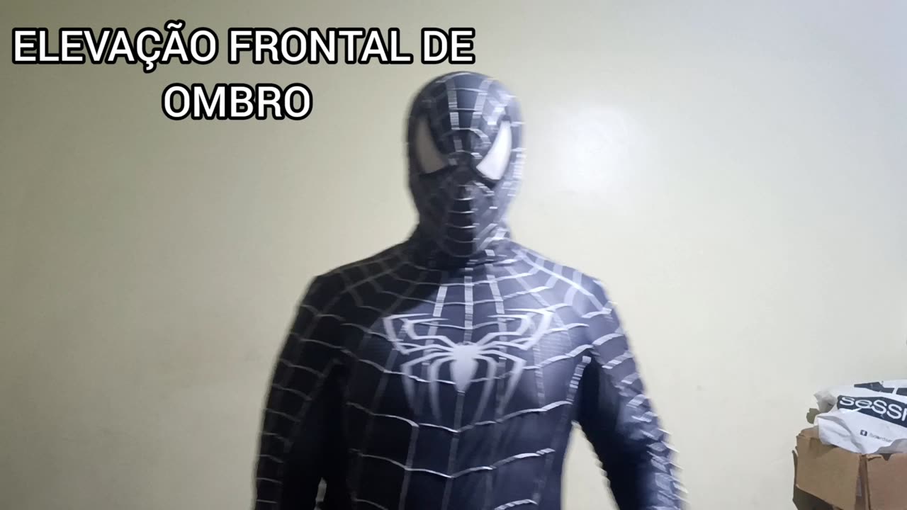 Treino de ombros caseiro matador do spiderman