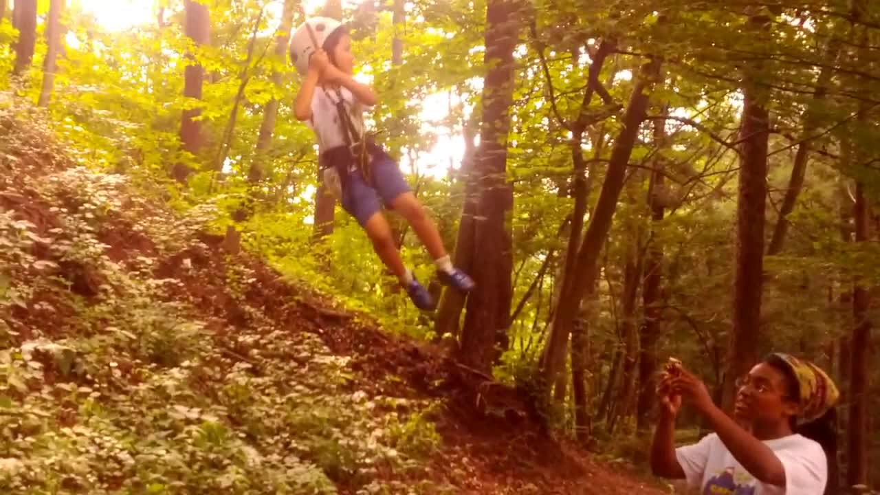 Japan Outdoor Adventures :: International Summer Camp :: Tree Swing