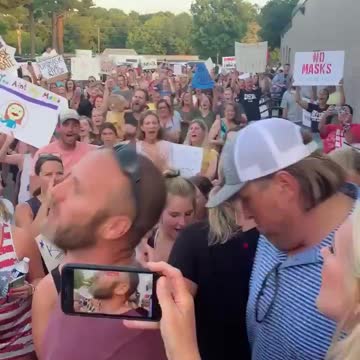 Hundreds Gather At Tennessee School Board Meeting To Protest Mask Mandate