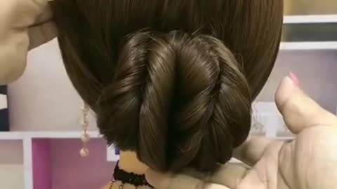 Simple hair style long hair