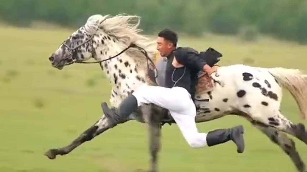 Walking with the horse, the man passed away