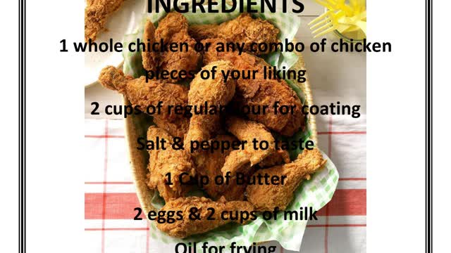 Sunday Fried Crispy Chicken Recipe