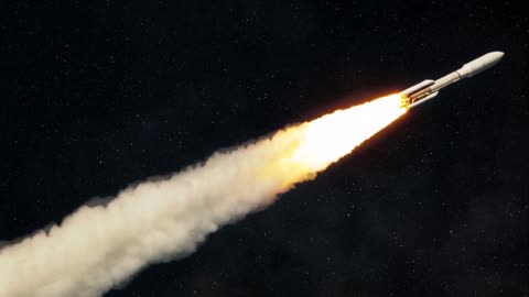 SpaceX rocket in space