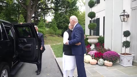 Prisident Biden welcome pm modi at his home at delawear