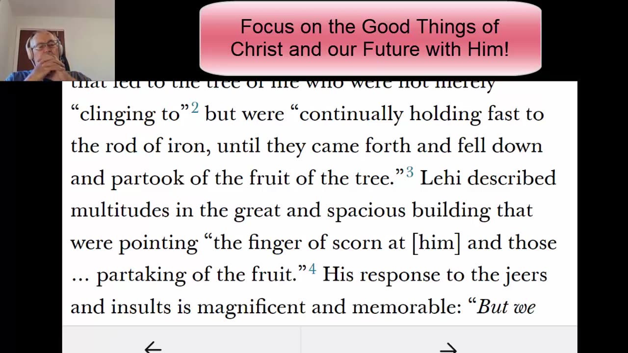 Hold Fast to Christ - Avoid Negative things of Media - Christ Is the Way back to Father-8-28-23