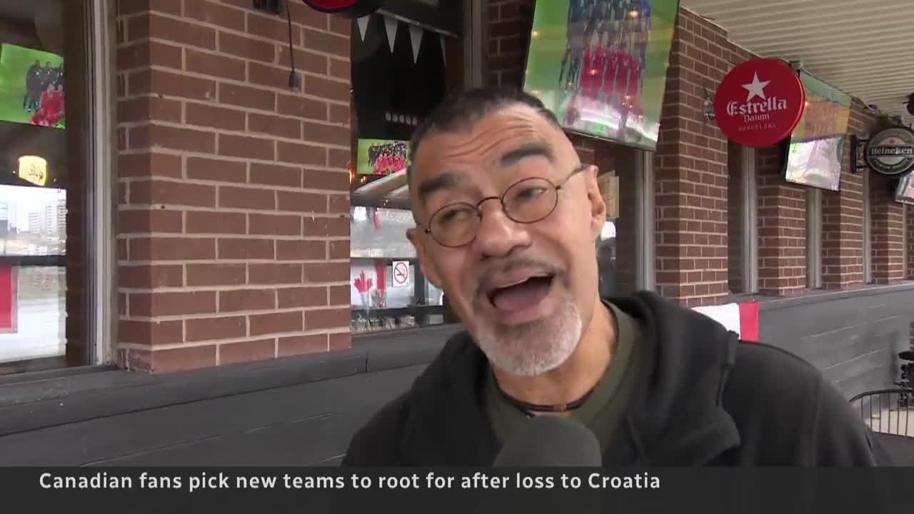 Canadian fans pick new teams to root for after loss to Croatia