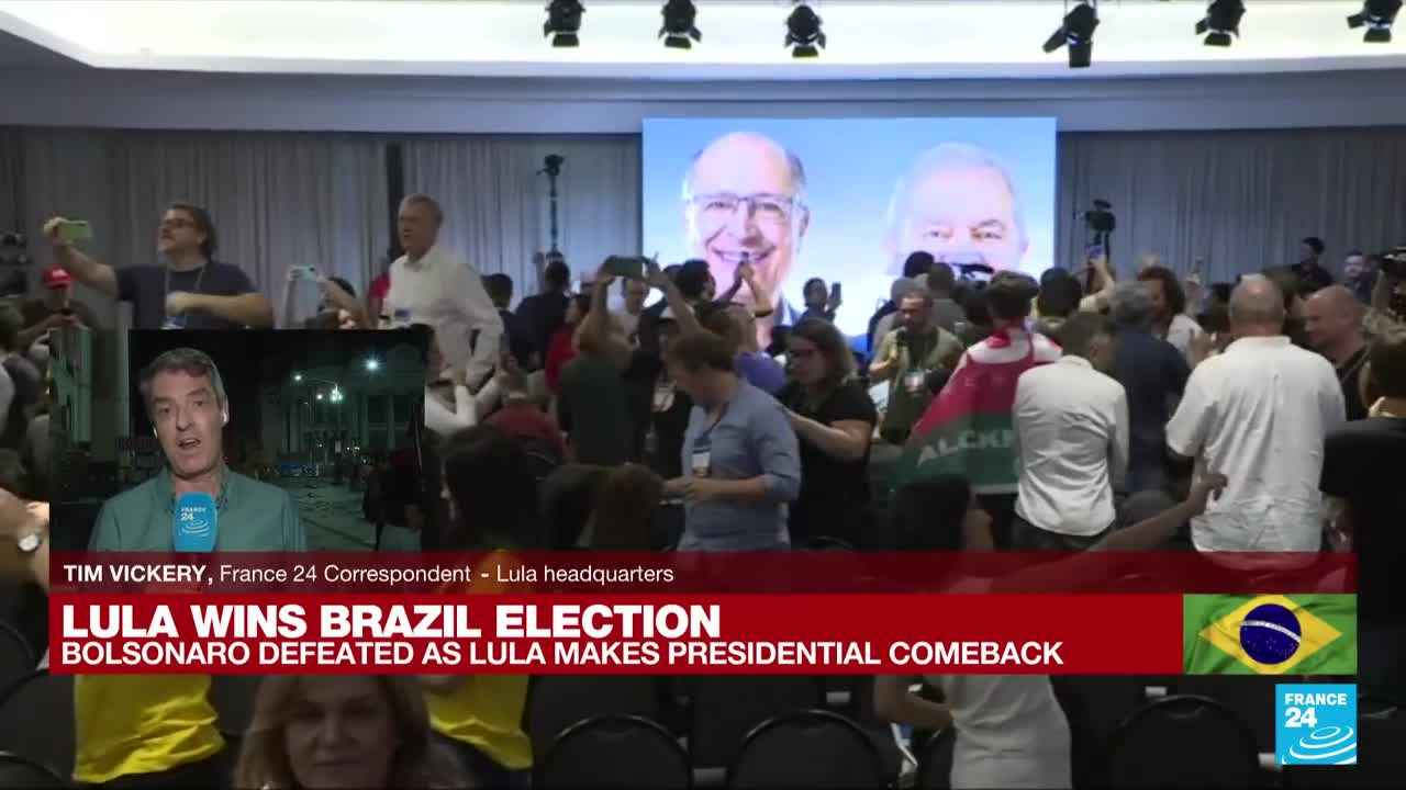 'This is a fraud': Bolsonaro's supporters react after leftist Lula wins Brazil vote • FRANCE 24