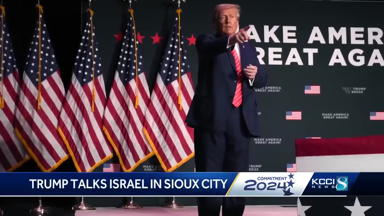 Doland Trump talk about isreal during his compagian