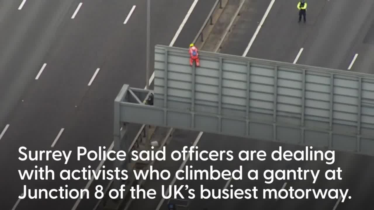 Just Stop Oil protesters block M25 for fourth day