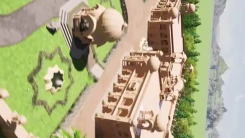 Indian architecture modal render