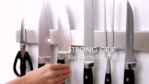 Click to view the Gorilla Grip Magnetic Knife Strip video!