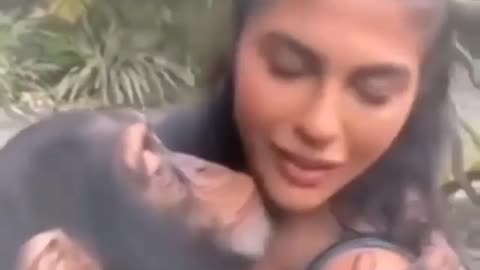 Cute and adorable animal behavior makes anyone happy to see it