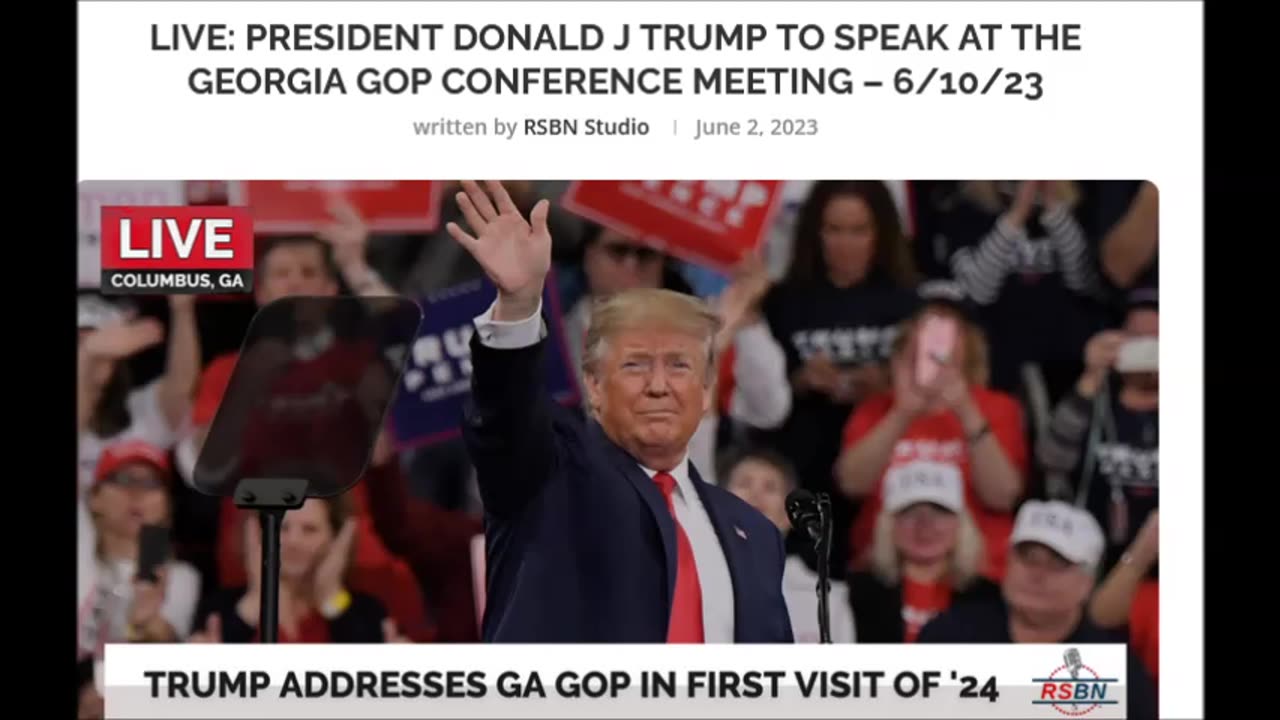 LIVE: President Donald J Trump to Speak at the Georgia GOP Conference Meeting