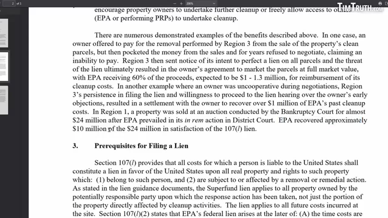 LAND GRAB: Govt Seizes Contaminated Property If Owners Can't Pay EPA Clean Up