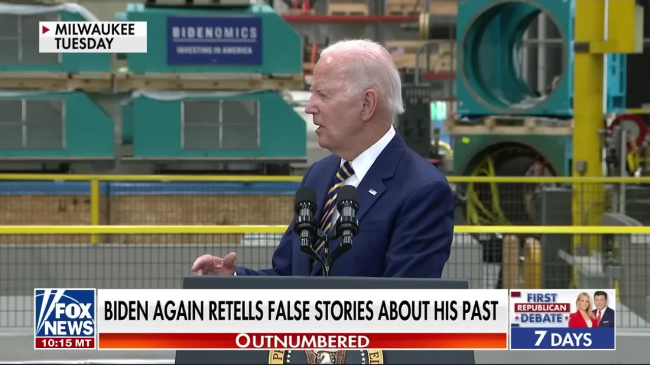 Biden tells more tall tales #shorts