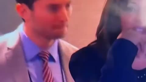 Man caught on camera sniffing VP Kamala Harris